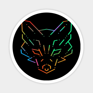 RGB wolf Magnet